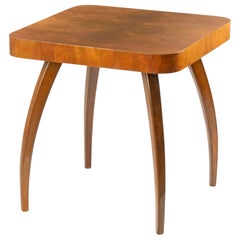 Midcentury Walnut Spiderleg Side Table H259 by Jindrich Halabala, UP