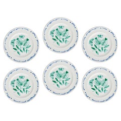 Juego de seis platos de cerámica de estilo campestre Sofina Boutique Kitzbühel