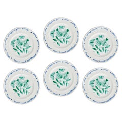 Ensemble de six assiettes plates en céramique de style campagnard Sofina Boutique Kitzbhel 