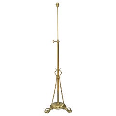 Early XXth Century Brass Floor Lamp