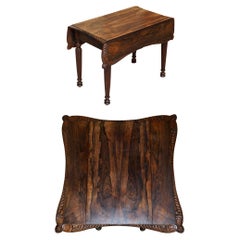 Important William iv circa 1830 Pembroke Extending Table Exquisite Carved Timber