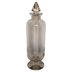 Antique Cylindrical Glass Jar
