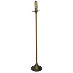 Vintage Gilt Metal Floor Lamp