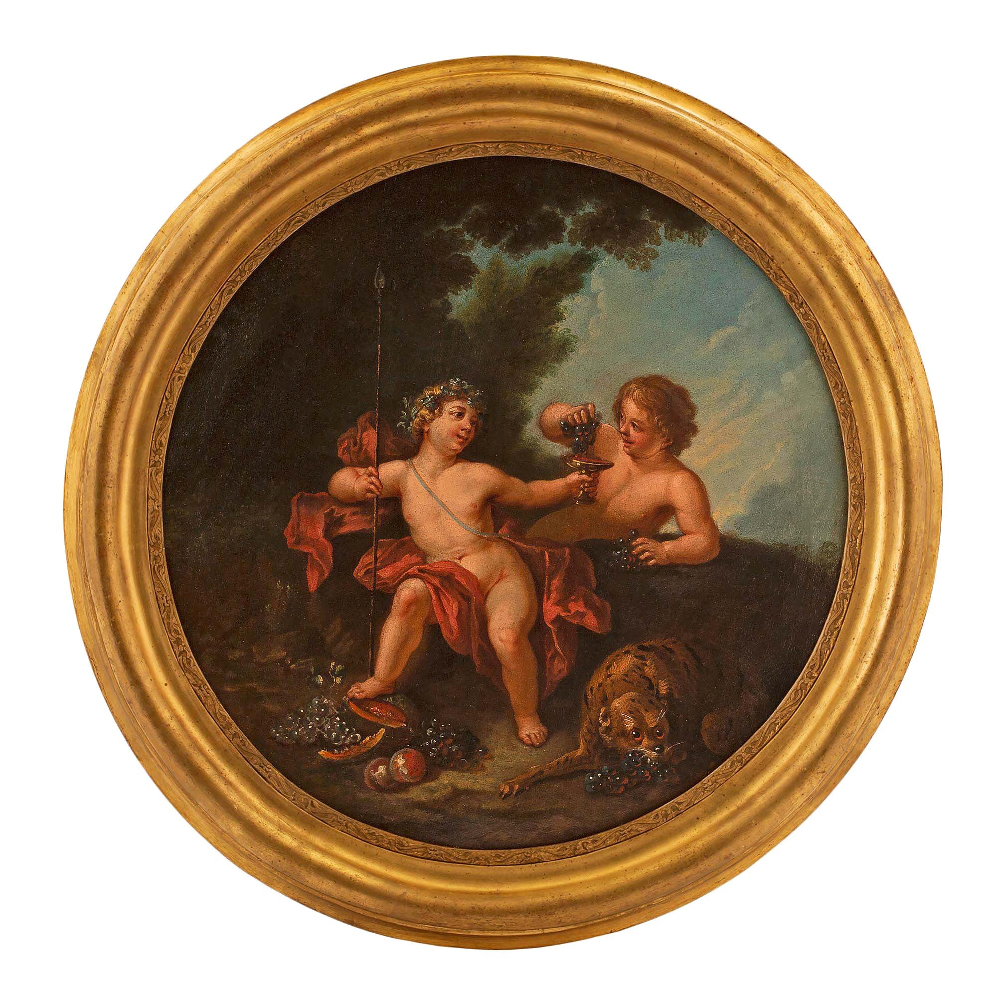 Italian 18th Century Neo-Classical Oil on Canvas Painting For Sale