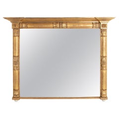 Used Irish Water Gilded Overmantle Mirror, c.1820