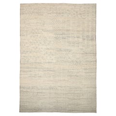 Nazmiyal Collection Tribal Design Modern Distressed Rug. 13 ft 7 in x 19 ft 6 in