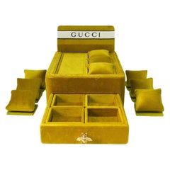 Expositor Advertising Store Dealer for Watches and Jewelry Original Gucci Yellow