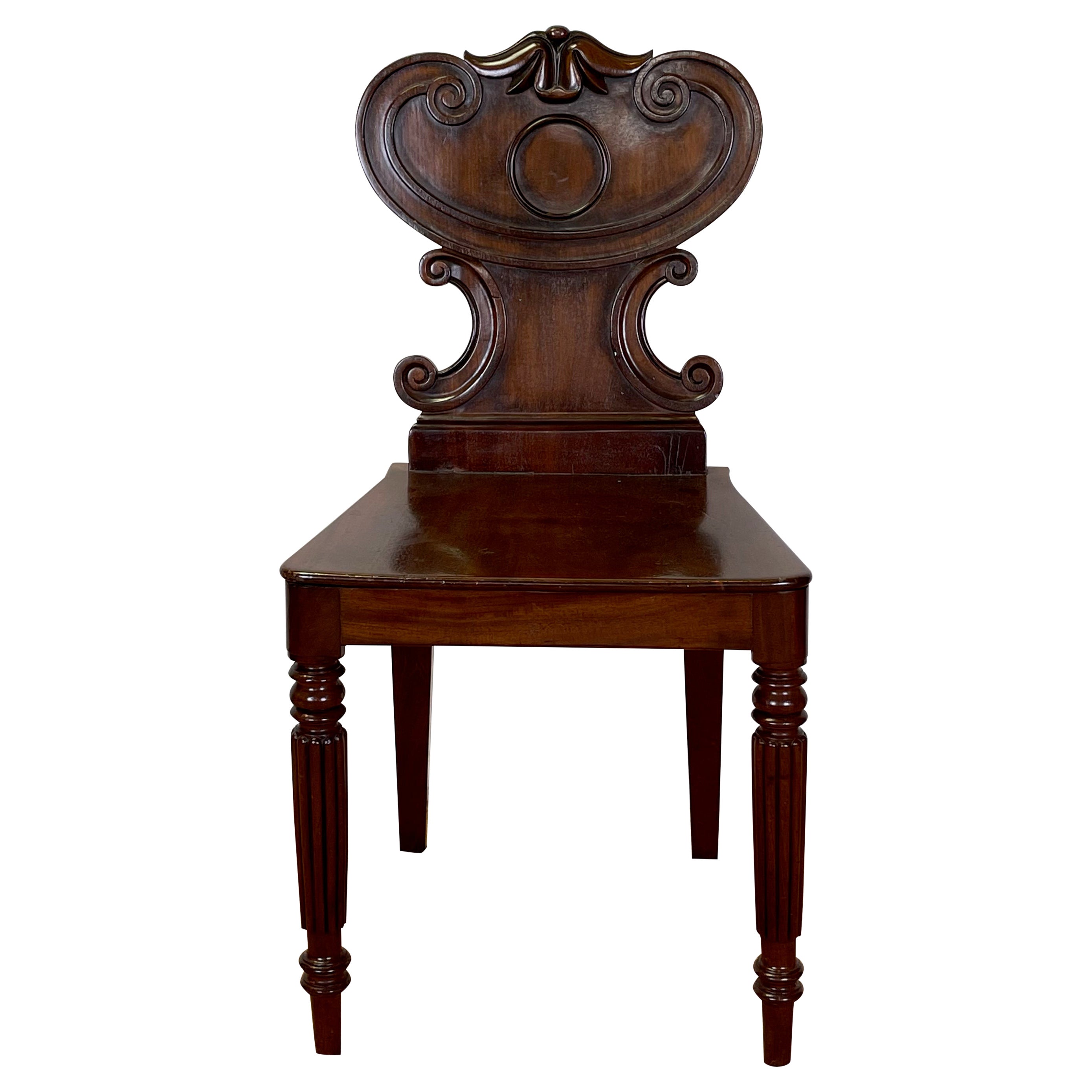 English Regency Hall Chair