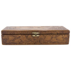 Art Nouveau Carved Wooden Box