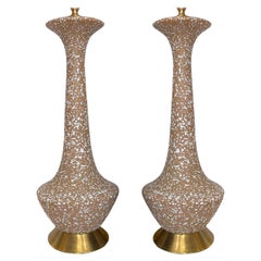 Pair of Moderne Porcelain Table Lamps