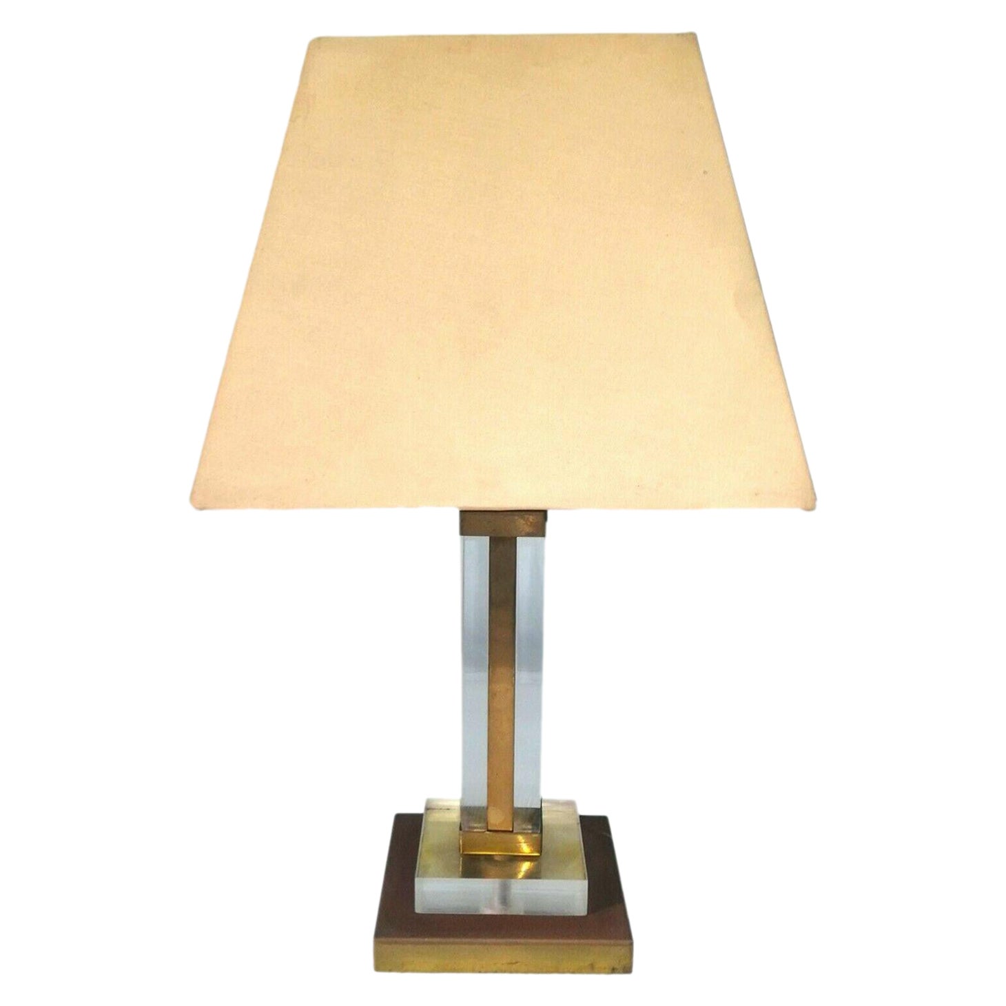 Table Lamp in Lucite "Samantha" Manufacture Corinne Halna, 1970s For Sale