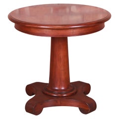 Table à thé Empire français en acajou de Baker Furniture Milling Road