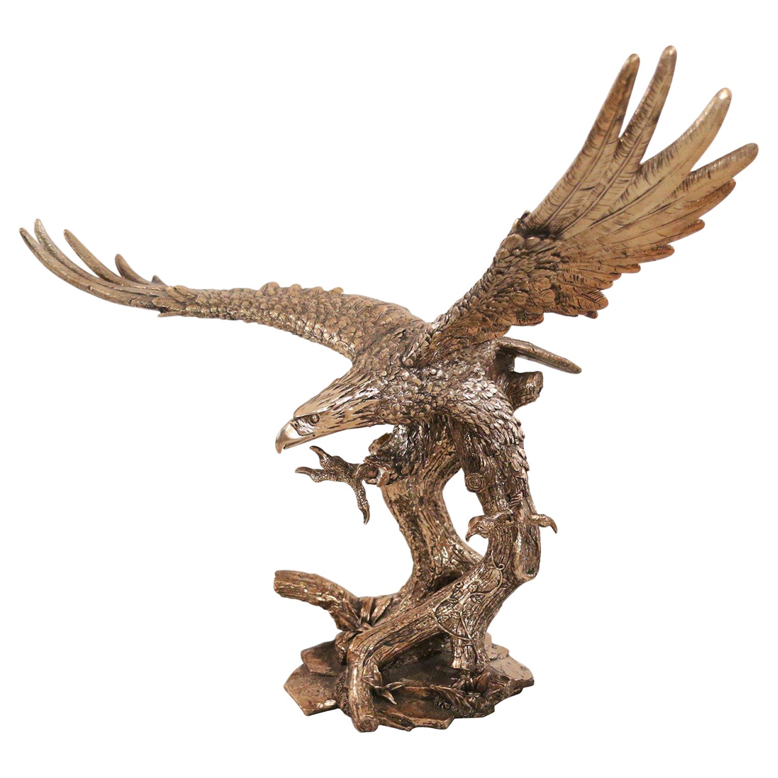 Mid-Century Bronze Eagle Statue