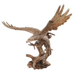 Mid-Century Bronze Eagle Statue