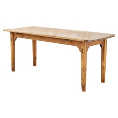 Country English Provincial Fruitwood Farmhouse Dining Table
