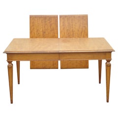 Retro Beacon Hill Italian Regency Style Walnut Dining Table with Two Leaves