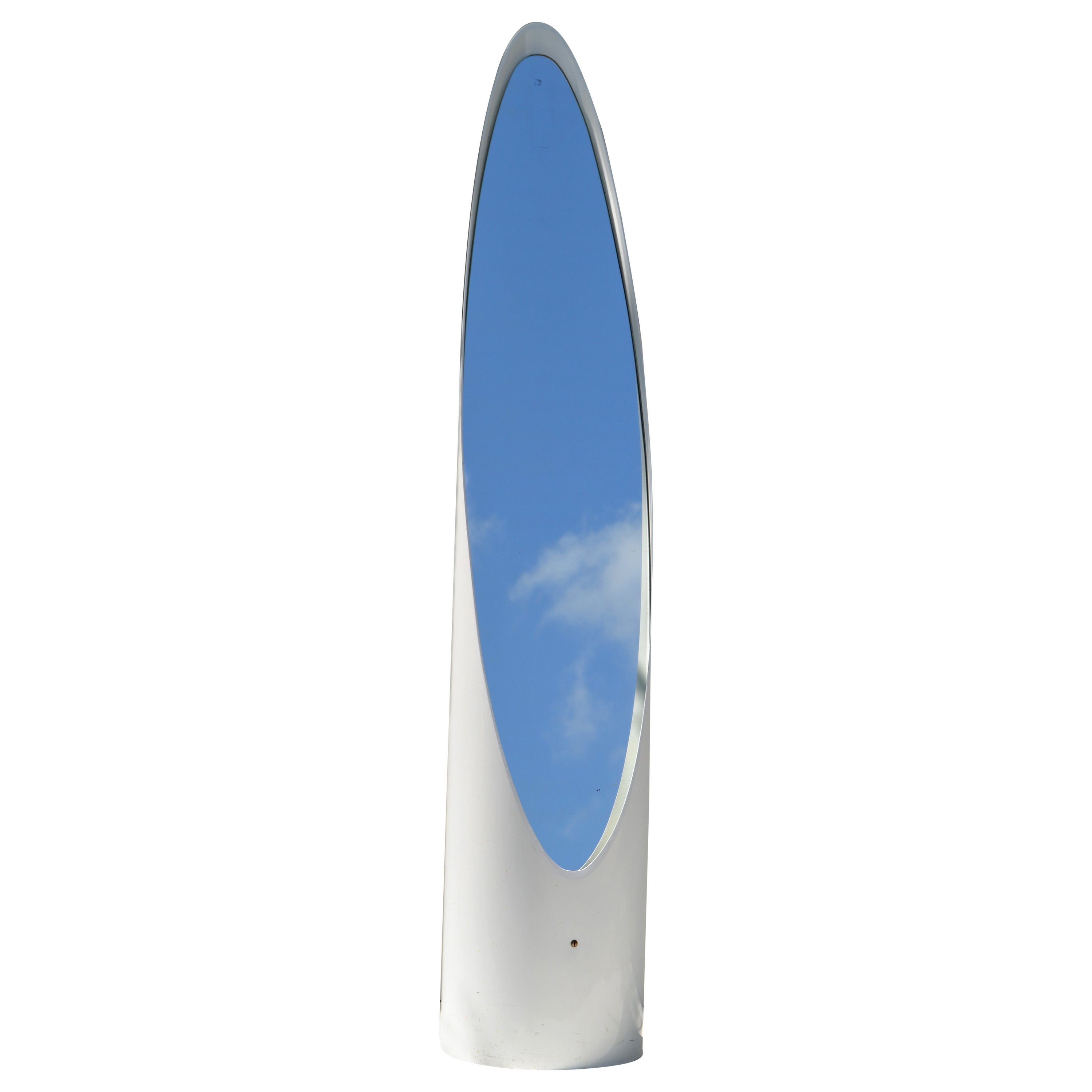 Roger Lecal French Mid-Century Modern Resin Floor Mirror for Chabrieres & Co.