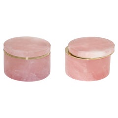 Pink Rock Crystal Boxes by Phoenix