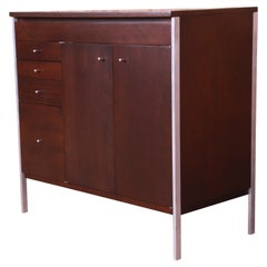 Vintage Paul McCobb Connoisseur Collection Mahogany Lift Top Bar Cabinet, Refinished