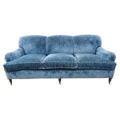 George Smith Signature Scroll Howard Arm 3-Seat Sofa