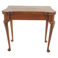 Antique Georgian Mahogany Fold Over Tea Table, Scotland 1810, B2721