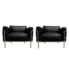 Pierre Jeanneret, Charlotte Perriand & Le Corbusier Grand Comfort Lounge Chairs