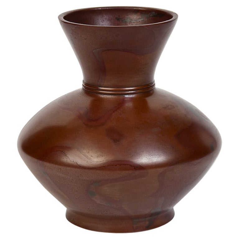 Début du 20e siècle, Showa, Vase en bronze japonais