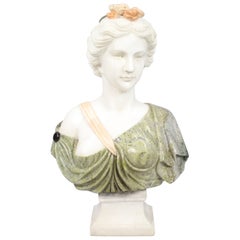 Classical Style Marble Bust of Lady