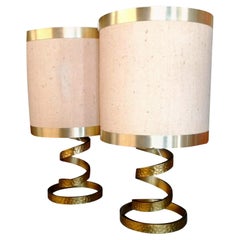 Vintage Pair of table lamps design Luciano Frigerio Di Desio, 1970s