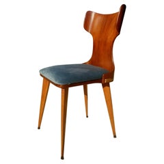 Compensated Curved Chair Attributed to Carlo Ratti, 1950s