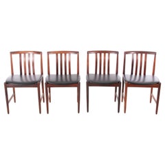 Used Mid-Century Modern Set of 4 Dining Chairs in Rosewood by Westnofa