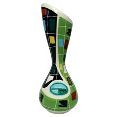 Vase in Ceramic "Harlequin - Arlecchino" Design Nino Strada for Deruta, 1950s