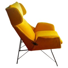 Fauteuil design vintage Augusto Bozzi pour Saporiti, années 1950