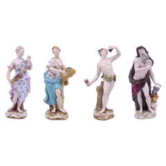 Set of 19th c. Meissen Four Seasons Figurines