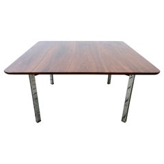 Florence Knoll Double Bar Solid Walnut Coffee Table