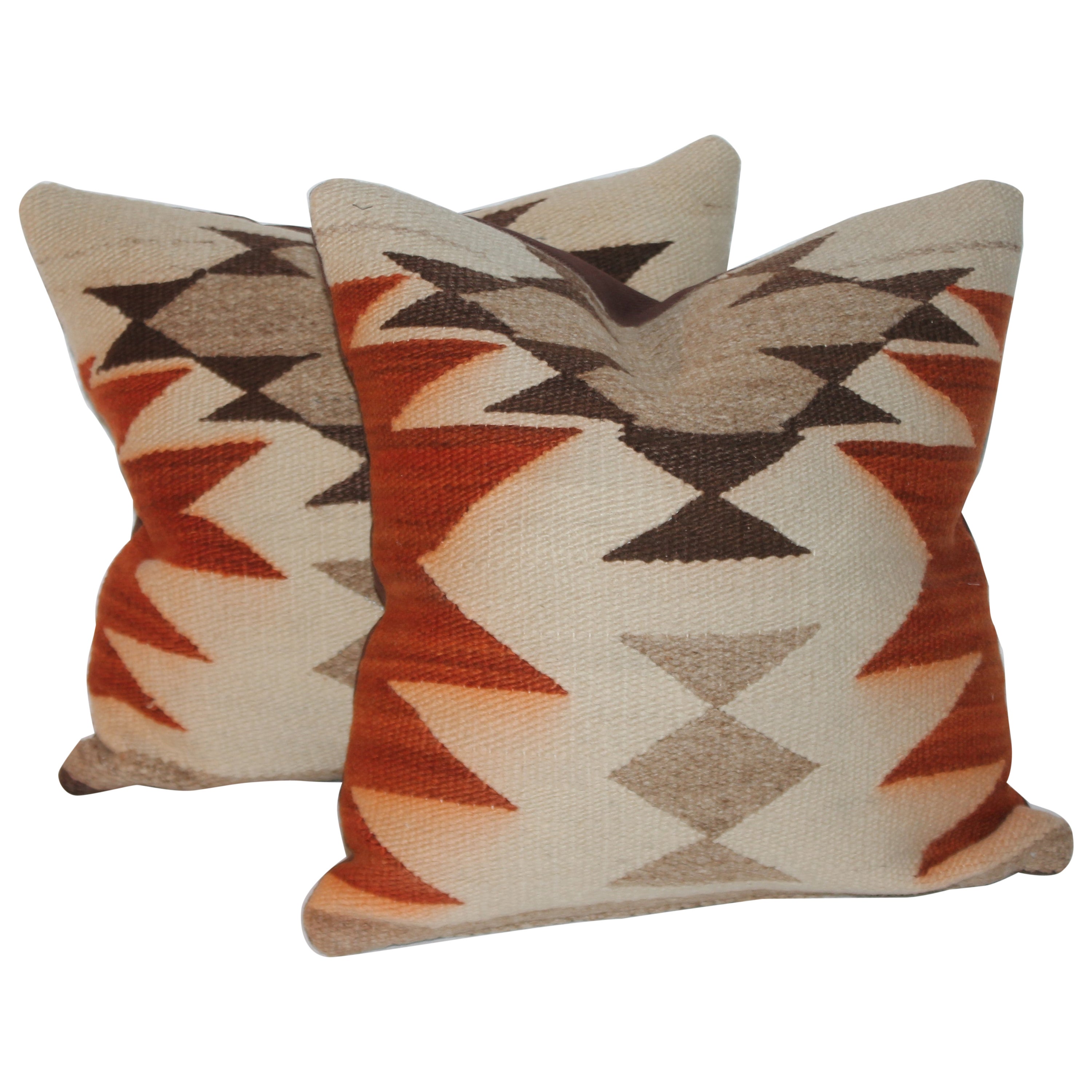 Geometric Navajo Indian Weaving Pillows For Sale