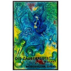 Marc Chagall Die Zauberflöte Mozart Metropolitan Opera Framed Poster