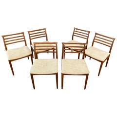 Set of 6 Erling Torvits, Teak Dining Chairs for Sorø Stolefabrik