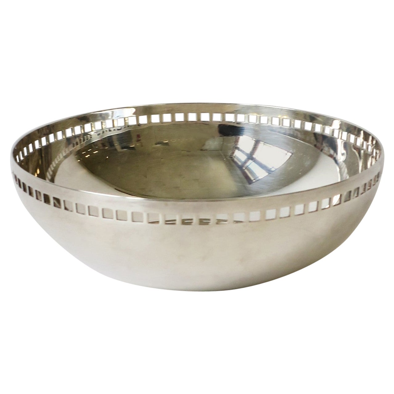 Plato de plata Swid Powell Postmodern Skyscraper Bowl, década de 1990 en venta
