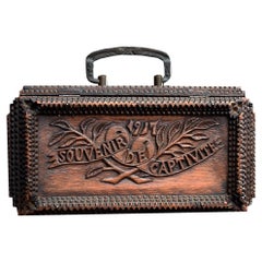 Early 20th Century German POW Love Token Tramp Box   