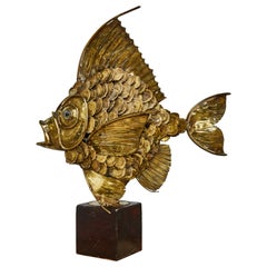 Vintage "Fish" Lamp, France, 1970s