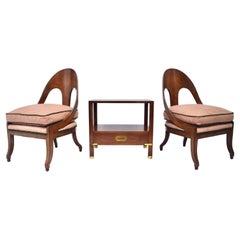 Vintage Michael Taylor for Baker Spoon Chairs