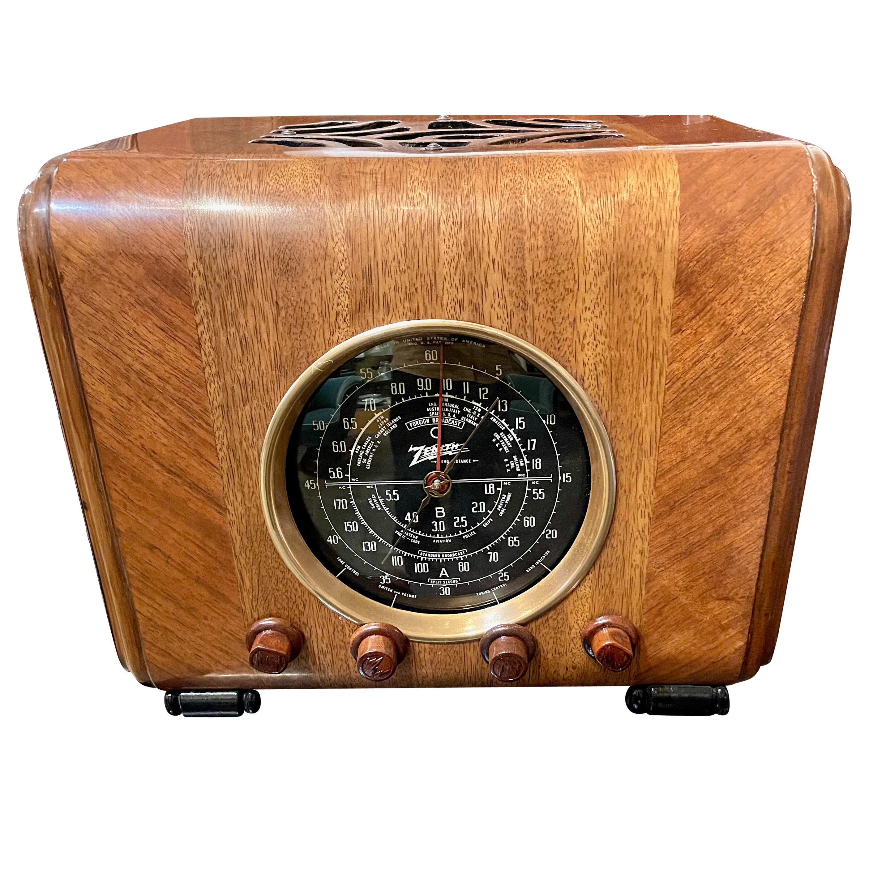 Zenith 6S222 Cube Restored Bluetooth Radio Art Deco