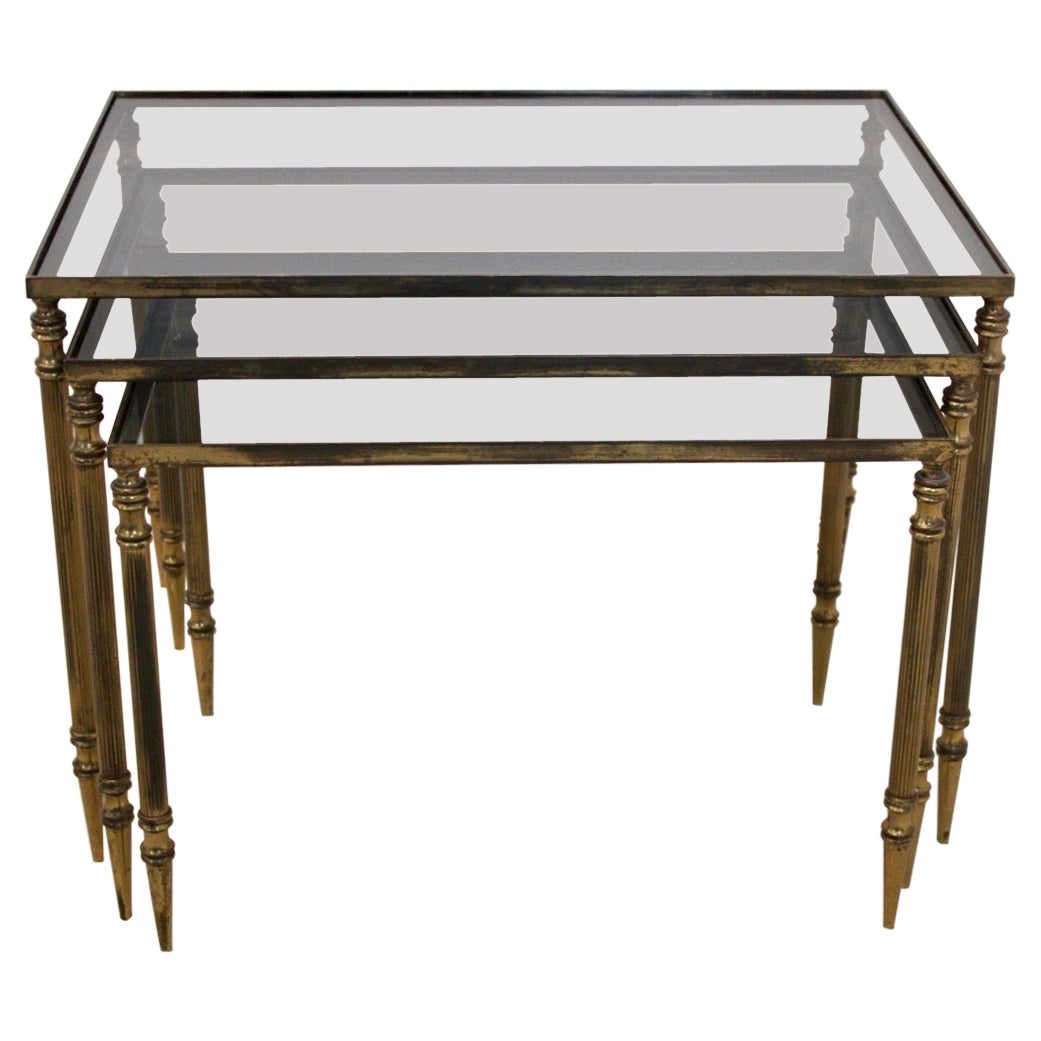 Luxurious Set of Maison Charles Nesting Tables For Sale