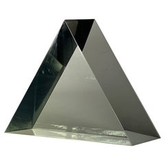 Vasa Velizar Mihich Acrylic Pyramid Sculpture