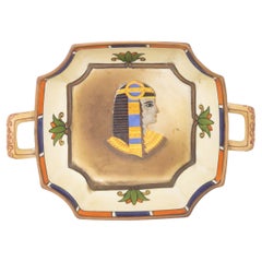 Posacenere egiziano d'epoca in porcellana