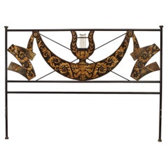 20th Century Italian Neo-Classic Style Tole King Bed