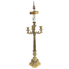 French Louis XVI Style Candelabra Table Lamps