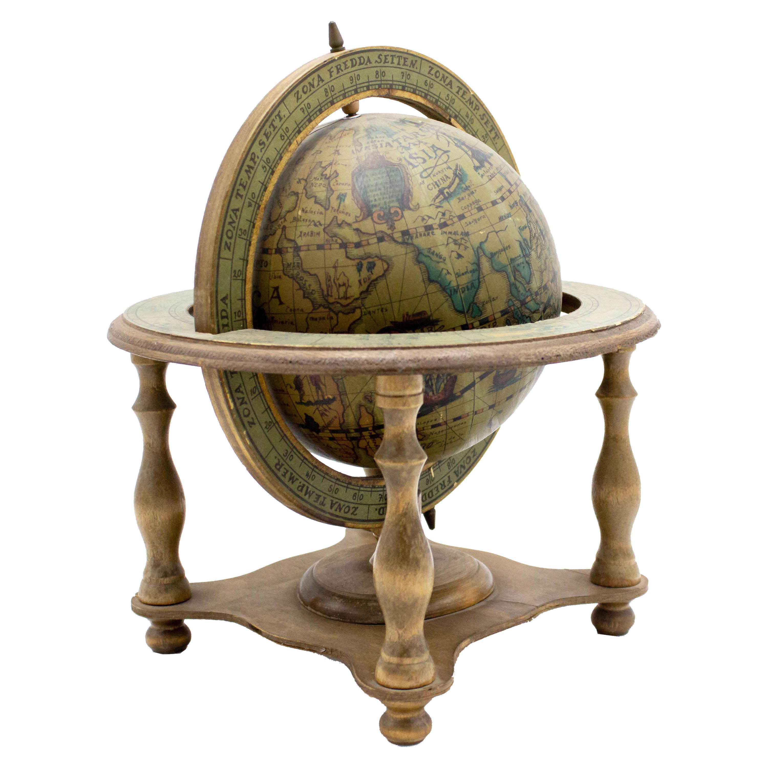 Globe armillaire de la Renaissance italienne