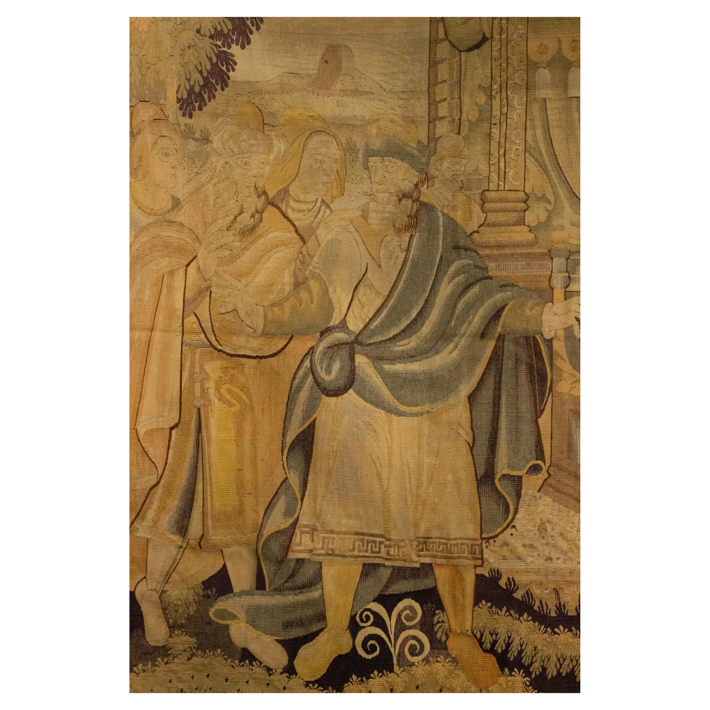 English Renaissance Style Tapestry with Noblemen For Sale